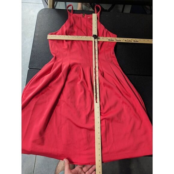 Calvin Klein Sleeveless High Collar Orange Dress Women's Size Medium - Picture 5 of 5